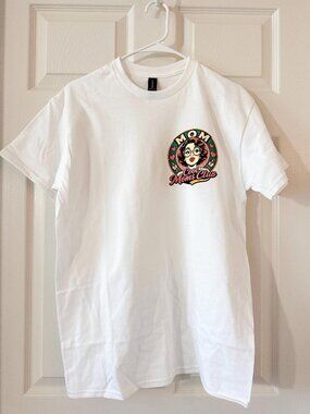 Retro Moms Club Graphic Tee, Unisex Cotton Mama T-Shirt White